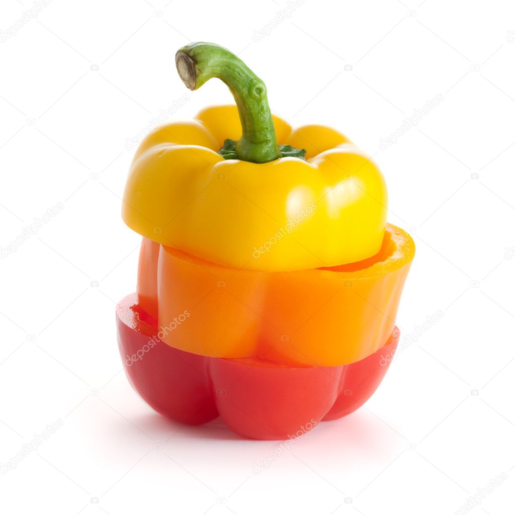 Color slice paprika pepper — Stock Photo © nrey_ad 4271190