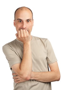 Shocked man clipart