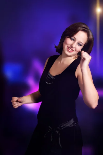 Portrait of a beautiful dancing girl — Stock Photo, Image