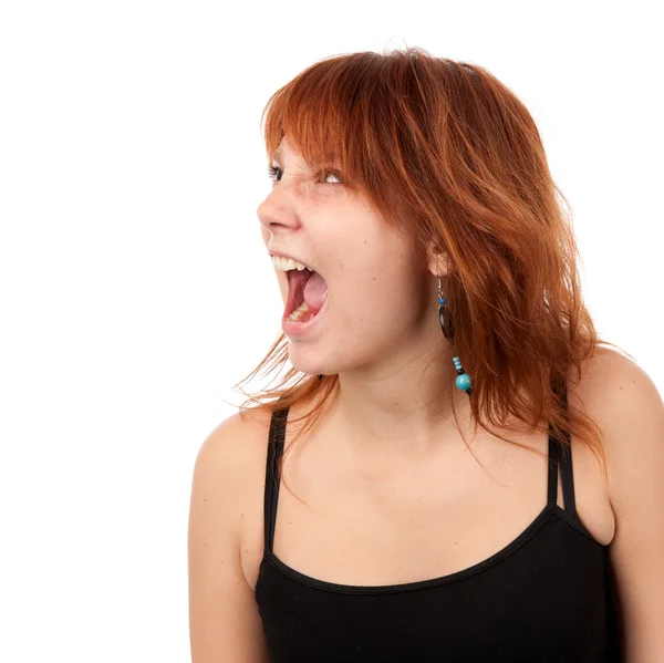 Кричати жінка — стокове фото