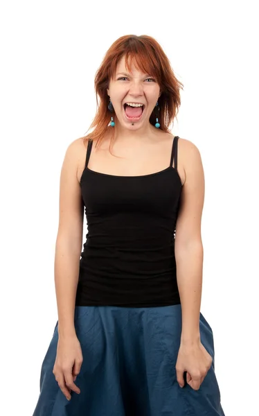 Young Girl Screaming — Stock Photo, Image