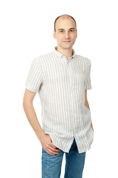 Happy young casual man — Stock Photo, Image