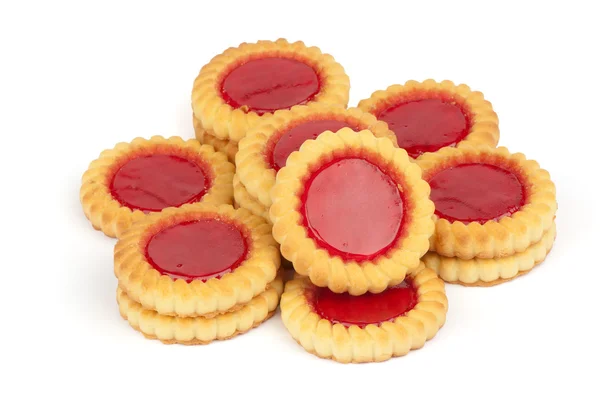 Sladké sušenky s džemem — Stock fotografie