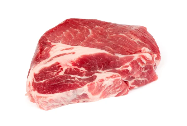 Vers Vlees Geïsoleerd Wit — Stockfoto