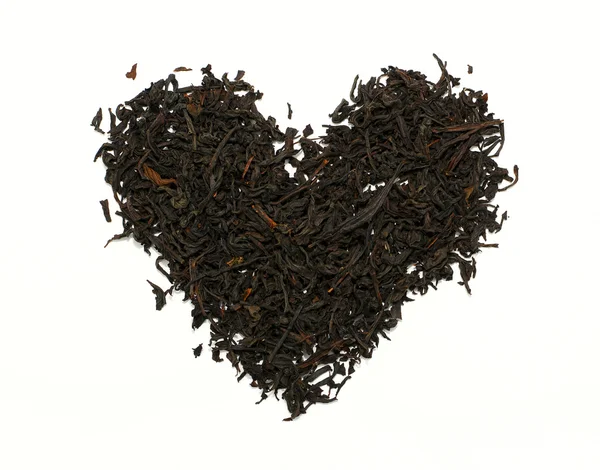 Tea heart isolated on the white background — Stock Photo, Image