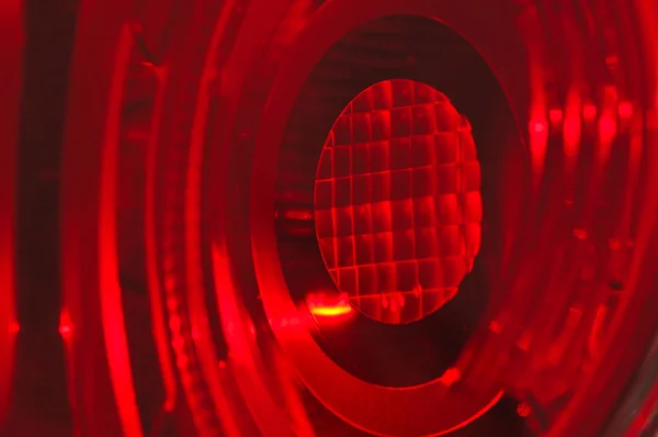 Červená žárovka v autě světla — Stock fotografie