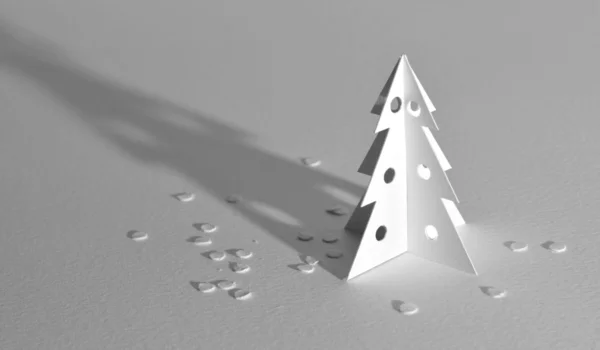 Christmas tree isolated on white — Stock Photo, Image
