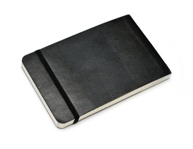 Black Moleskine notebook clipart