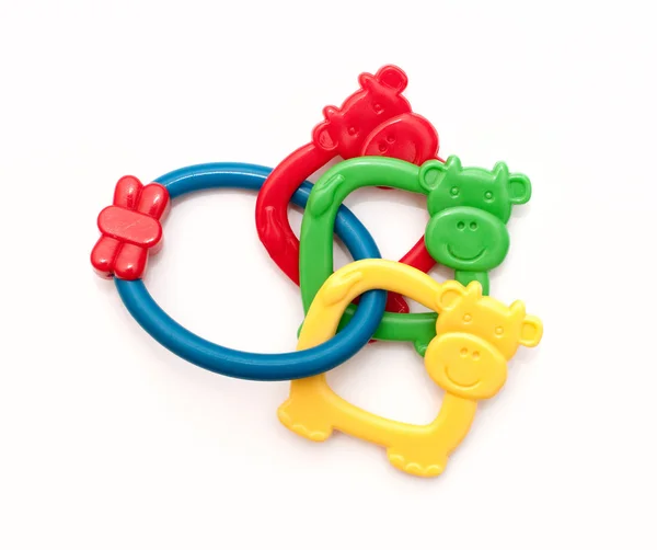 Zabawki na ząbkowanie, kolorowy — Zdjęcie stockowe