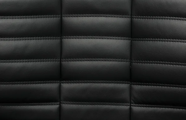 Leder texture in zwarte kleur — Stockfoto