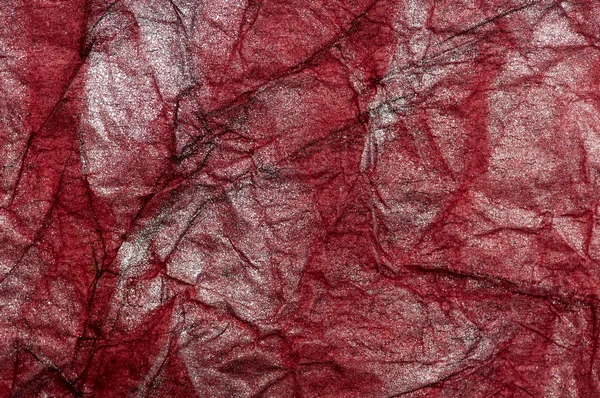 Crushed red paper texture — Stock Photo, Image