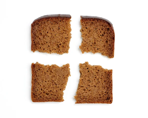 Sneetjes volkoren brood — Stockfoto