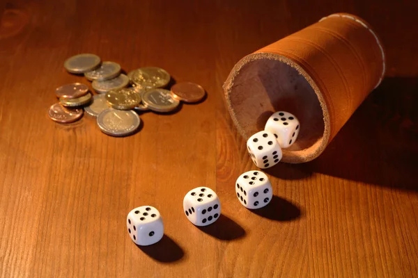 Szerencsejáték-kocka — Stock Fotó