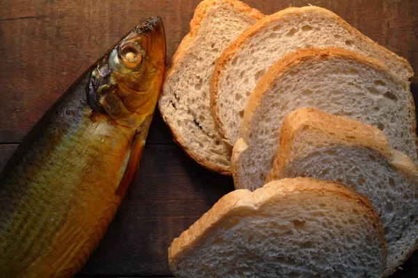Hal és kenyér — Stock Fotó