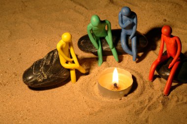 Plasticine Around Fire clipart