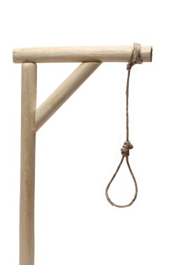 Gibbet On White clipart