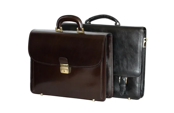 Dos maletines de cuero — Foto de Stock