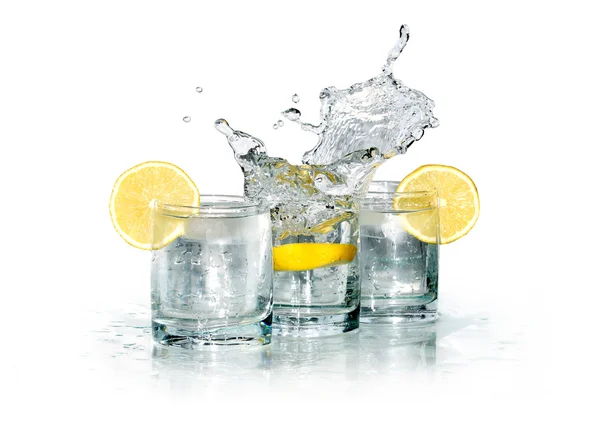 白冷柠檬水 — 图库照片