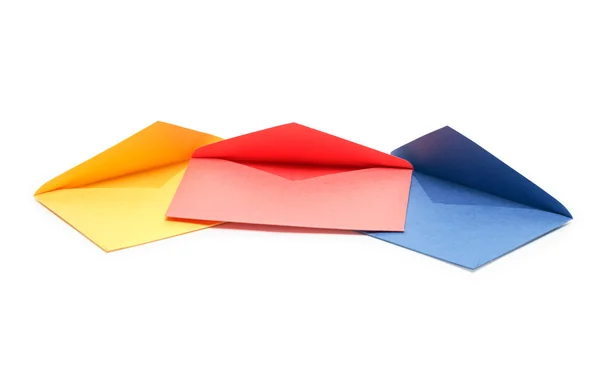 Kolorowe puste koperty — Zdjęcie stockowe