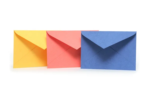 Envelopes vazios coloridos — Fotografia de Stock