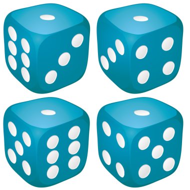 One Dice clipart