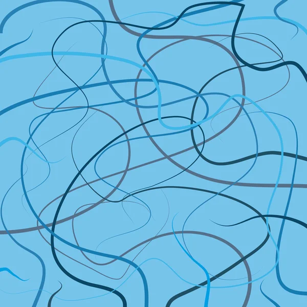 抽象蓝色卷发 — 图库矢量图片