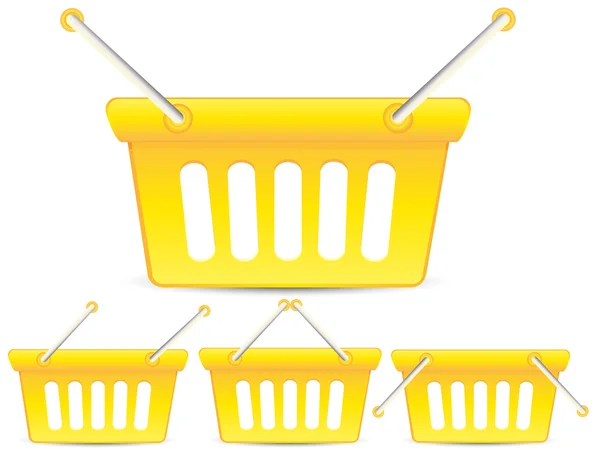 Yellow Baskets — Stock Vector