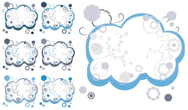 Ensemble de fond bleu, partie 39 — Image vectorielle