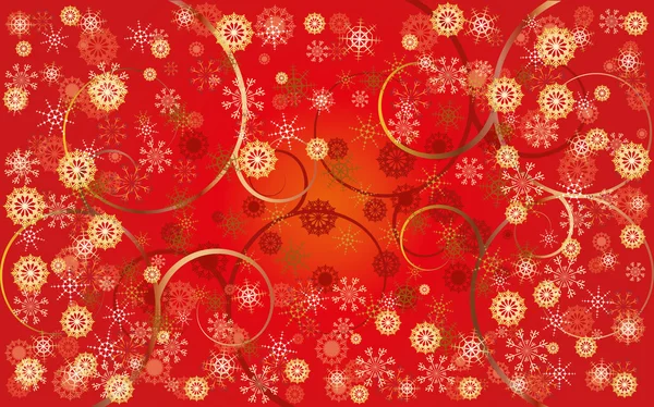 Rote Weihnachtskarte 2 — Stockvektor