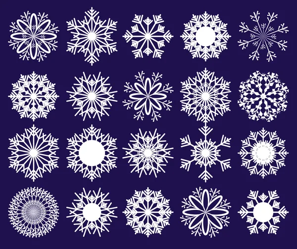 Flocons de neige, partie 2 — Image vectorielle