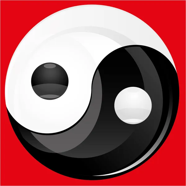 Brokat yin yan — Wektor stockowy