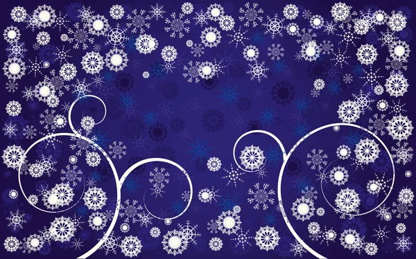 Modrý Vánoční pozadí 3 — Stockový vektor