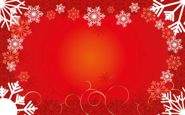 Rote Weihnachtskarte 3 — Stockvektor