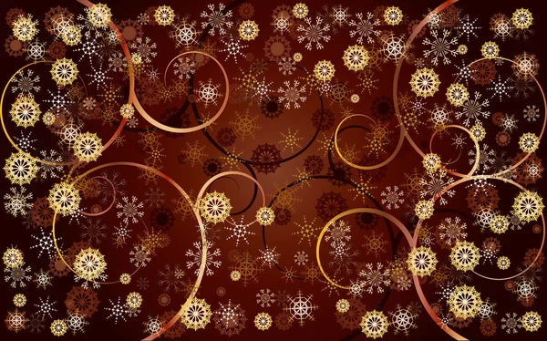 黄金圣诞 — 图库矢量图片