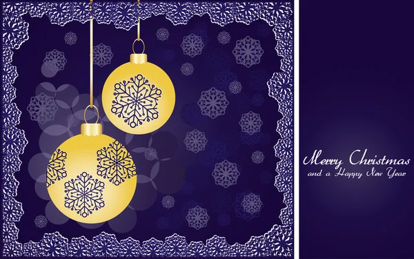 Blue christmas background — Stock Vector