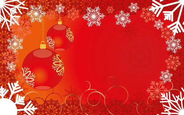 Carte de Noël rouge 5 — Image vectorielle