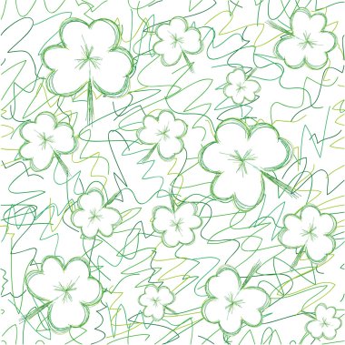 Clover seamless background clipart