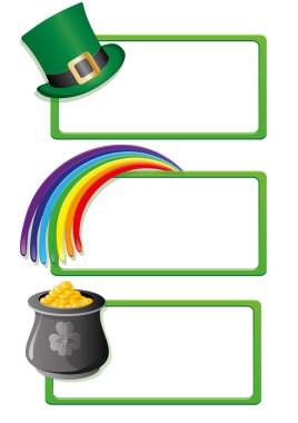Vector St. Patrick banners 2 clipart