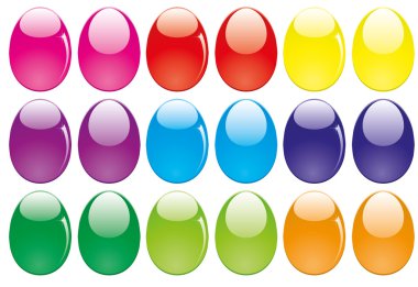 Easter eggs clipart