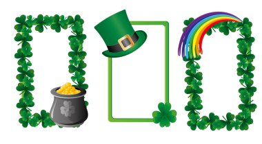 Vector St. Patrick banners 6 clipart