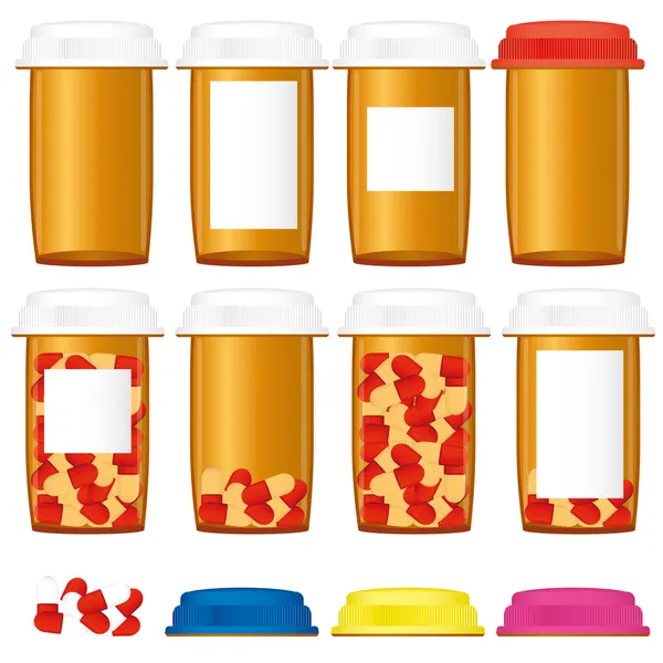 Flacons de médicaments, partie 2 — Image vectorielle