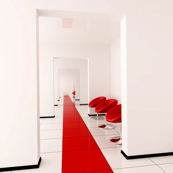Interior moderno de um corredor — Fotografia de Stock