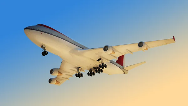 O avião de passageiros — Fotografia de Stock