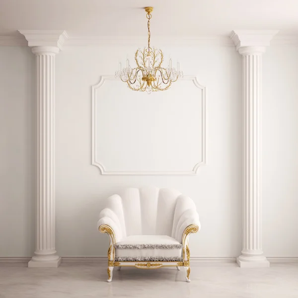 Classical interior with an armchair — Stock Photo, Image