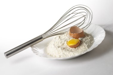 Flour, whisker and egg clipart