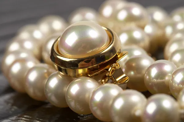 Pearl necklace fragment — Stock Photo, Image