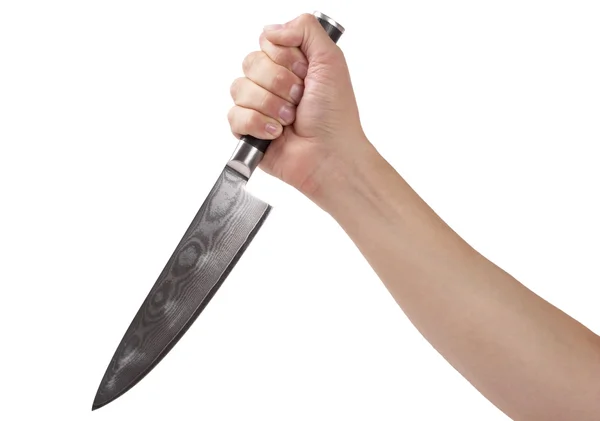 En kniv i handen — Stockfoto