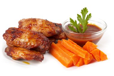 Buffalo wings set clipart