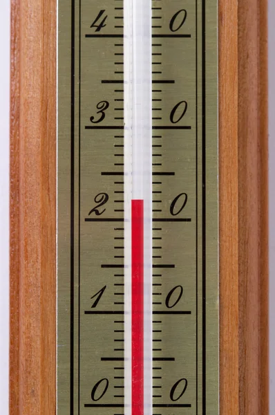 Thermometer Mit Rotem Indikator Fragment — Stockfoto