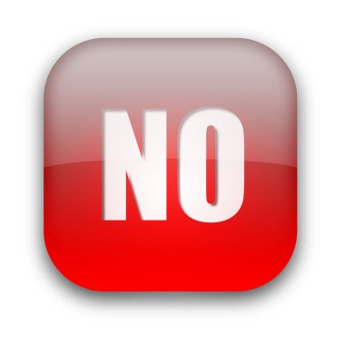 NO button clipart